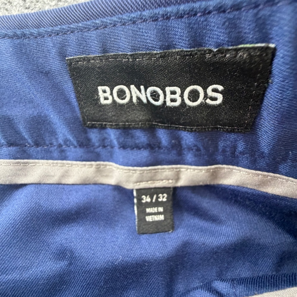 Bonobos Weekday Warrior Slim Fit Navy Blue Dress Pants 34x32 BWB00288S-BLR56 - Picture 2 of 9